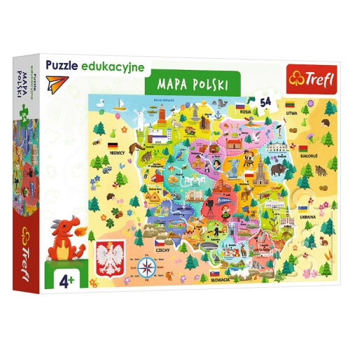 Trefl Puzzle Edukacyjne 54el