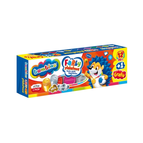 Farby Plakatowe 12 kolorów