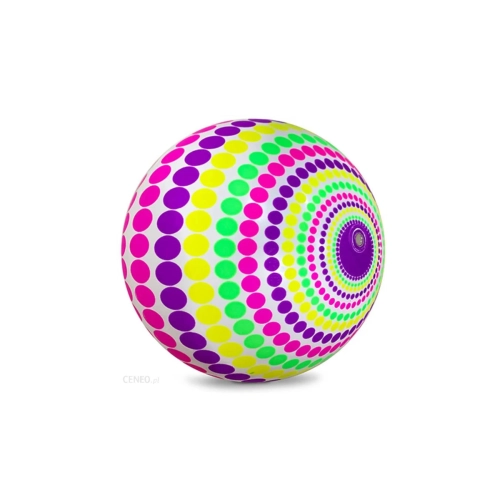 Gumowa Piłka kolorowa tęcza 23cm Artyk 134432