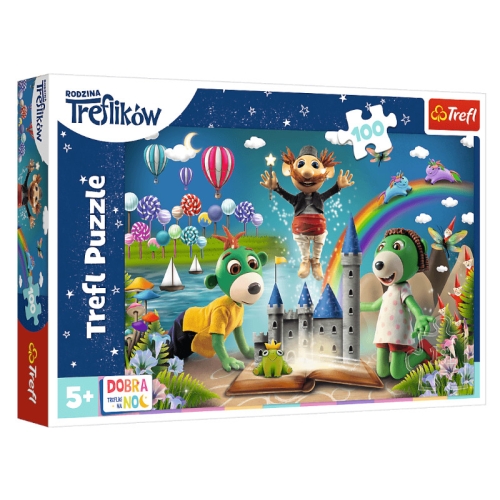 Trefl Puzzle 100el Bajkowy Wieczór z Treflikami.