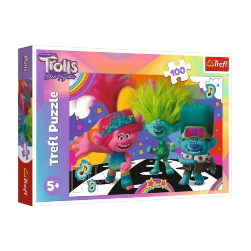 Puzzle 100el Zabawne Trolle Trefl 16461