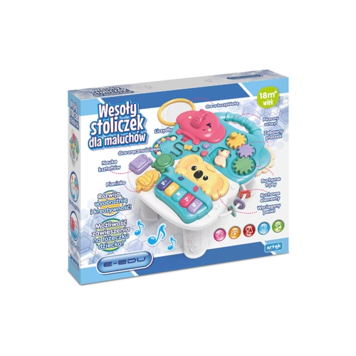 Wesoły stolik edukacyjny dla maluchów e-edu 164880