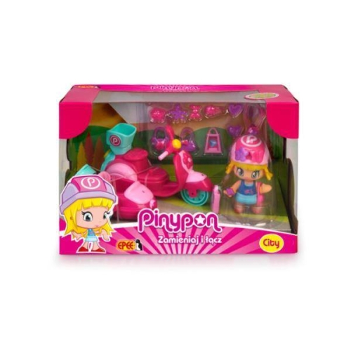 Epee, Pinypon City, Pojazd z Laleczką i Akcesoriami, Motocykl 16611