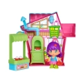 Domek z Laleczką 7 cm, Różowy