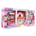 Interaktywny rozkładany domek z figurkami Zabawa w dom 4 pokoje 16838