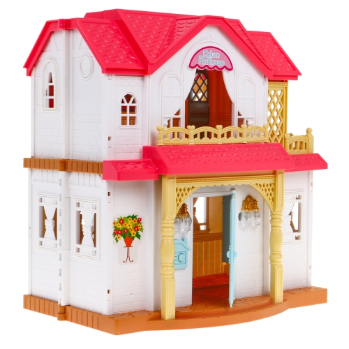 Interaktywny rozkładany domek z figurkami Zabawa w dom 4 pokoje 16838
