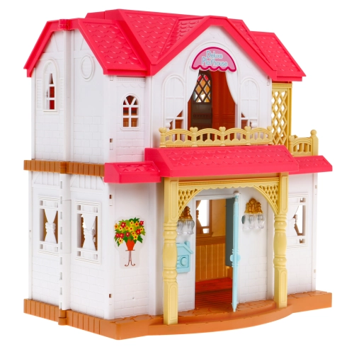 Interaktywny rozkładany domek z figurkami Zabawa w dom 4 pokoje 16838