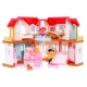 Interaktywny rozkładany domek z figurkami Zabawa w dom 4 pokoje 16838