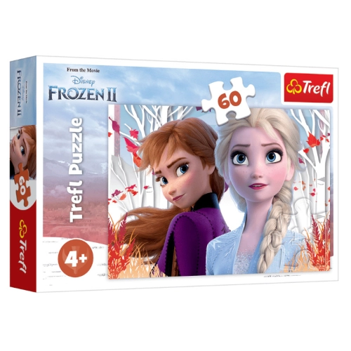 Trefl Puzzle 60el Zaczarowany Świat Anny i Elsy