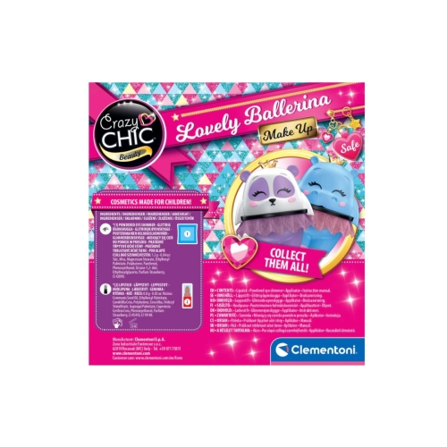 Crazy Chic Zestaw do makijażu Balerina Hipcia Clementoni 18114