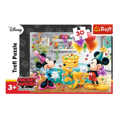 Puzzle 30el Tort urodzinowy Myszka Miki 18211