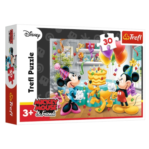 Puzzle 30el Tort urodzinowy Myszka Miki 18211