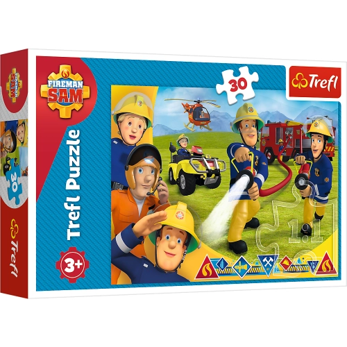 Puzzle Strażak Sam Gotowi by Pomagać Trefl 18244