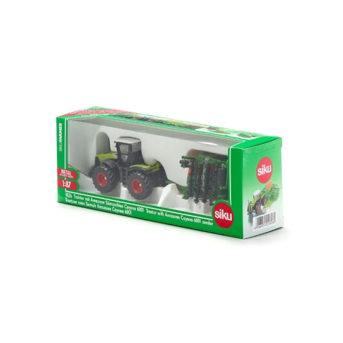 Traktor Claas Xerion z Siewnikiem Amazone Cayenna 1:87 SIKU 1826