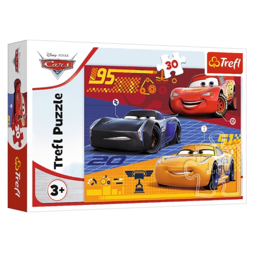 Trefl Puzzle 30el Auta Przed Wyścigiem.