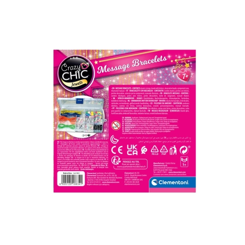 Crazy Chic Bransoletki z wiadomością Clementoni 18640