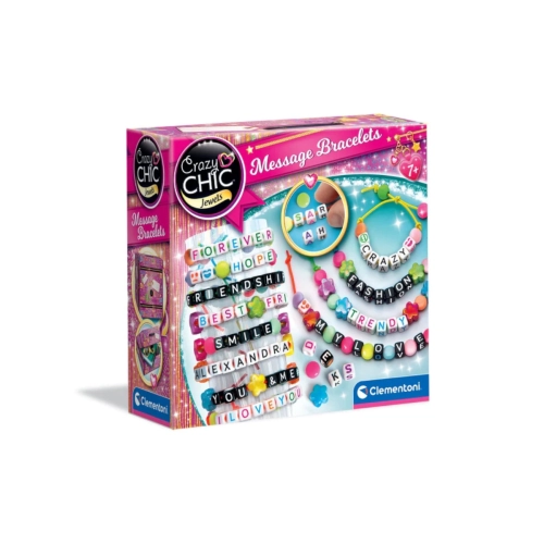 Crazy Chic Bransoletki z wiadomością Clementoni 18640