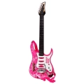 Gitara Elektryczna ze Wzmacniaczem Mikrofon HK-8010D  różowa
