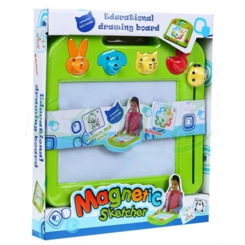 Duży kolorowy Znikopis + pieczątki  2082B