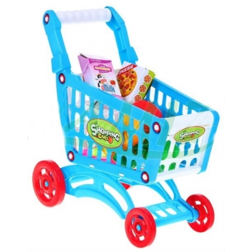 Zestaw 2w1 KOSZYK na zakupy z akcesoriami - Zielony