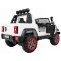 Duży Dwuosobowy Jeep AllRoad Na Akumulator 4x4 Biały A023