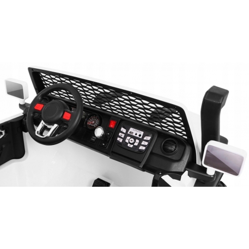 Duży Dwuosobowy Jeep AllRoad Na Akumulator 4x4 Biały A023