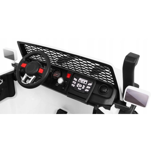 Duży Dwuosobowy Jeep AllRoad Na Akumulator 4x4 Biały A023