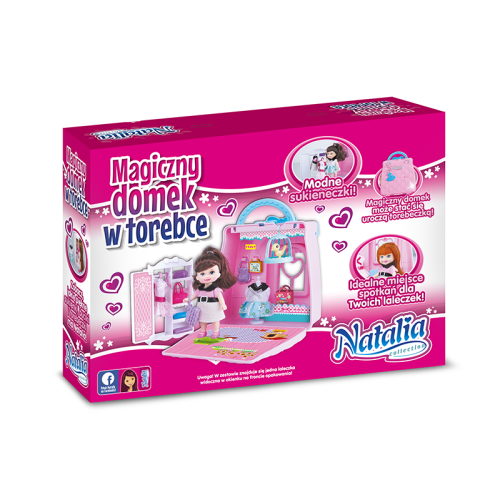 lalka w domku Magiczny Domek w Torebce