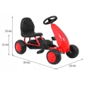 Gokart dla Najmłodszych Czerwony  B001.CR