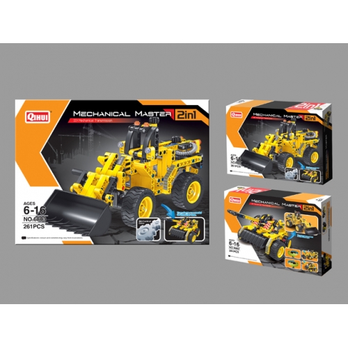 klocki konstukcyjne spychacz