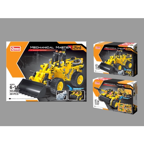 klocki konstukcyjne spychacz