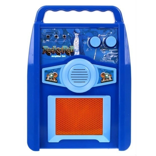 gitara dla dzieci ze wzmacniaczem niebieska