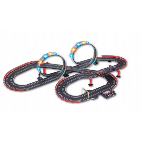 odświetlany TOR WYŚCIGOWY 705cm + 2 autka JJ85-2