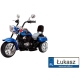 Motorek Chopper dla dzieci z oparciem niebieski TR1501