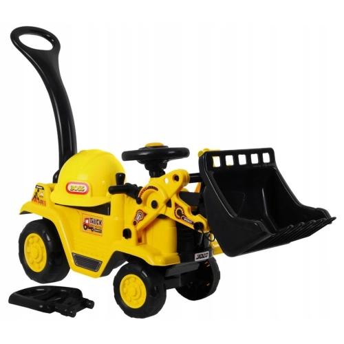 Jeździk Koparka z kaskiem pchaczyk