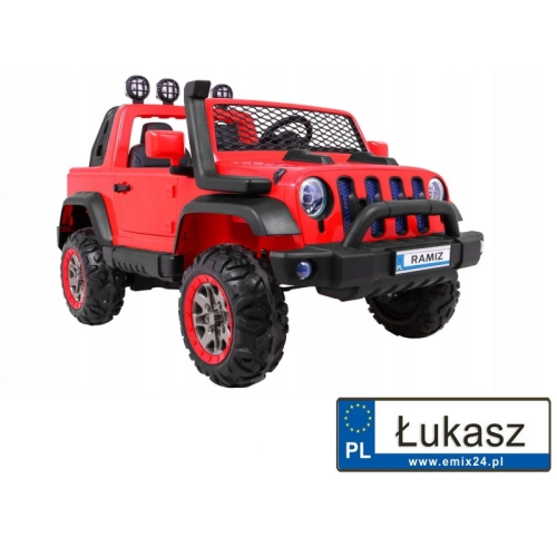AllRoad Na Akumulator 4x4 Czerwony A023
