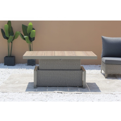 Tegulowany stół z blatem ceramicznym