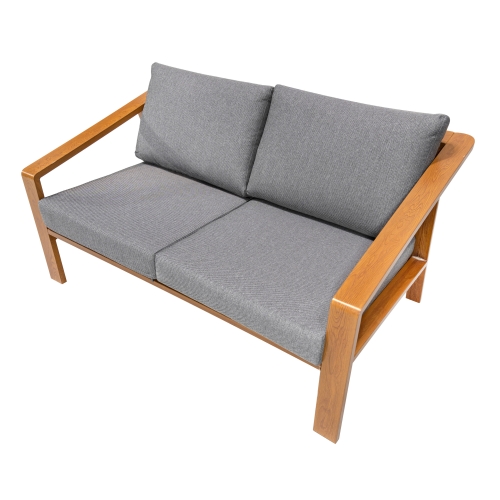 Zestaw Meble Ogrodowe Aluminiowe Dwie Sofy Fotel Stolik 201890