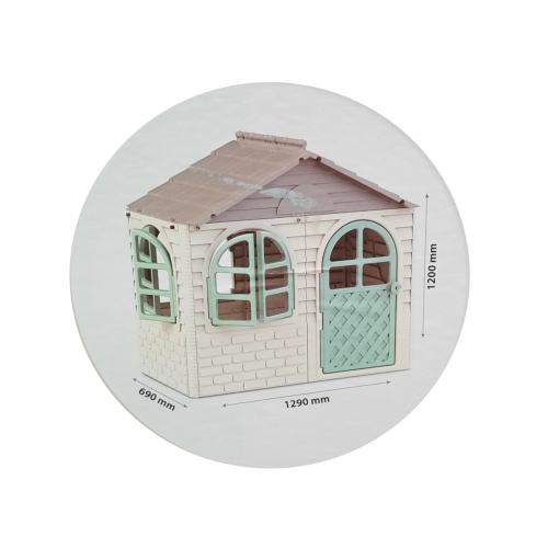 Domek Ogrodowy Mleczno-Szary 204