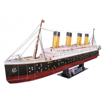 Puzzle 3D Titanic z Oświetleniem LED 266el. 20521