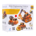 Edukacyjny zestaw solarnych pojazdów budowlanych 3w1 Koparka Betoniarka Spychacz 2057D