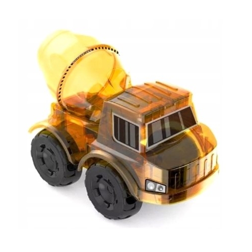 Edukacyjny zestaw solarnych pojazdów budowlanych 3w1 Koparka Betoniarka Spychacz 2057D