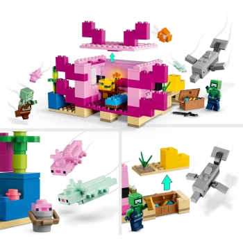 Klocki LEGO Minecraft Dom aksolotla 21247