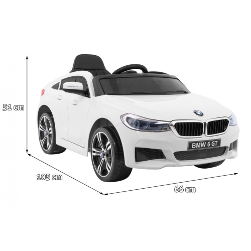 Pojazd na akumulator BMW 6 GT Biały JJ2164