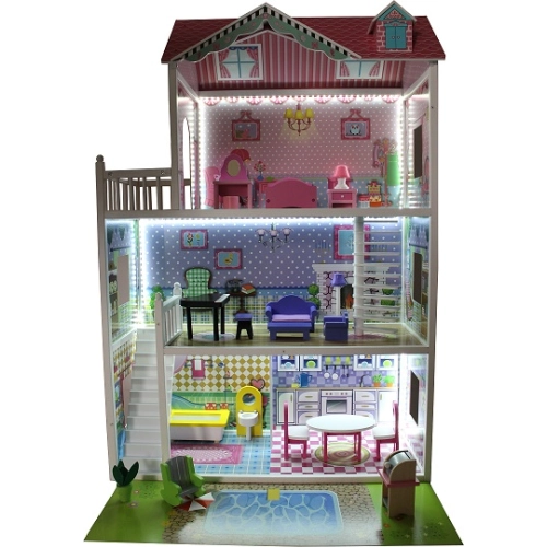 domek drewniany dla lalek