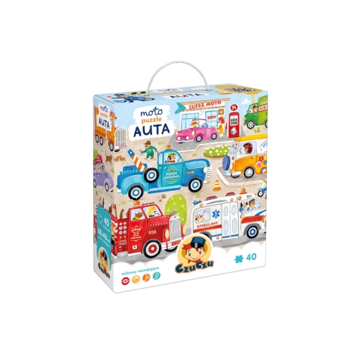 CzuCzu Moto Puzzle Auta 40el 2283