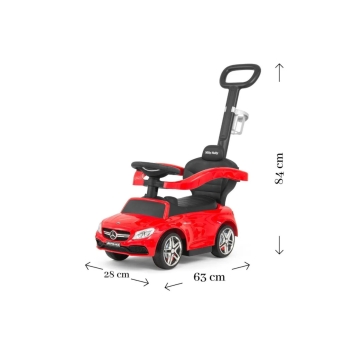 Pojazd jeździk Mercedes AMG C63 Coupe Milly Mally Czerwony 2477Pojazd jeździk Mercedes AMG C63 Coupe Milly Mally Czerwony 2477