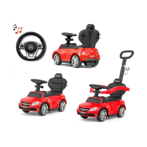 Pojazd jeździk Mercedes AMG C63 Coupe Milly Mally Czerwony 2477