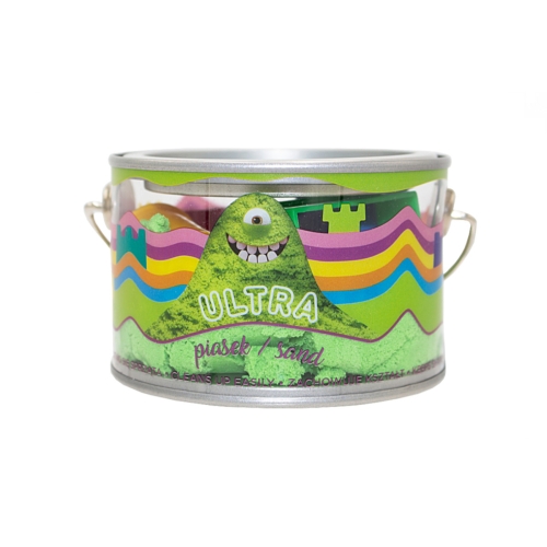 Ultra Piasek puszka 200g + 5 foremek Zwierzaki zielony EP 092448