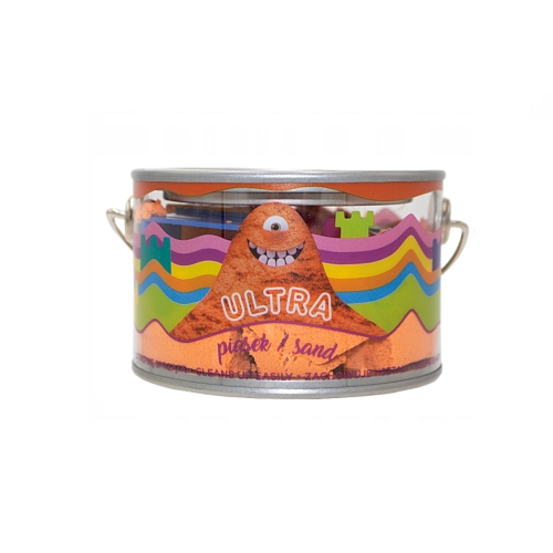 Ultra Piasek puszka 200g + 5 foremek Zamek pomarańczowy EP 092486